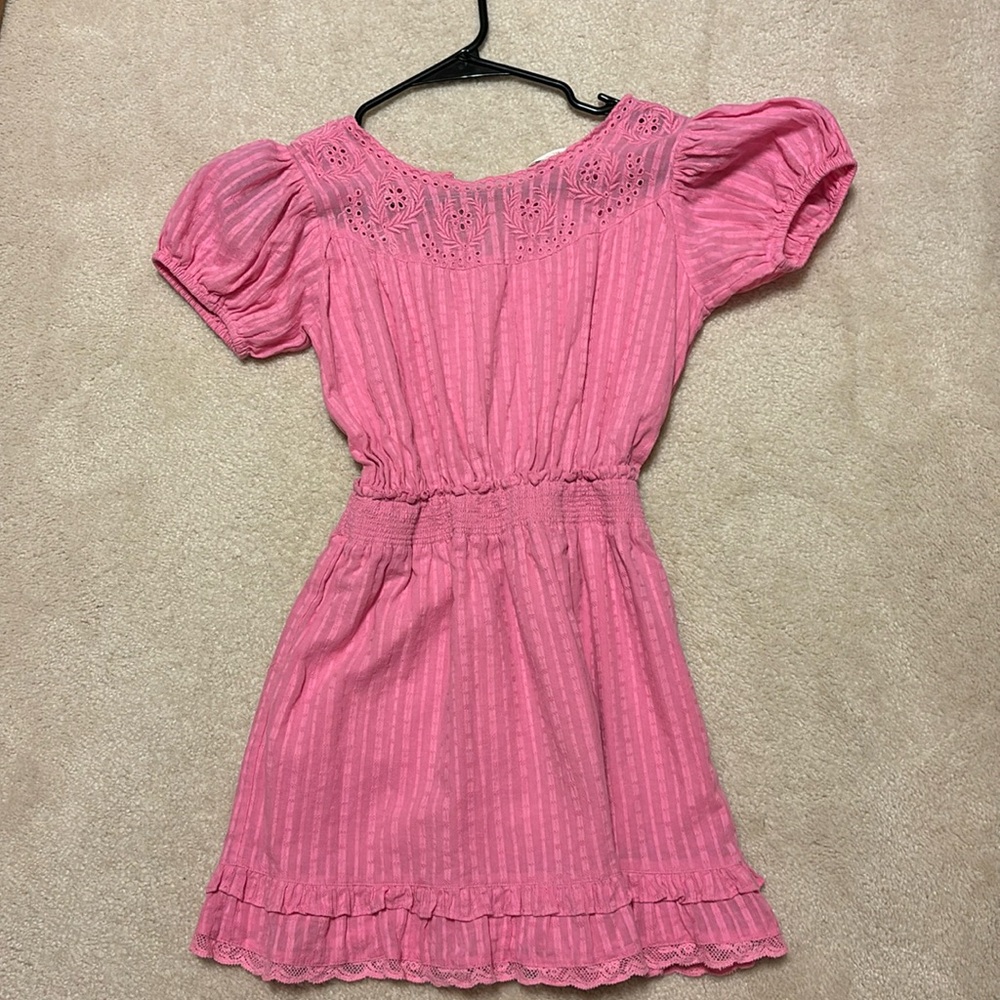 Kids loveshack fancy pink dress size 12